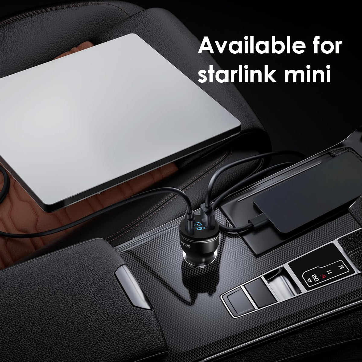 Super Fast PD165W Car Charger Set | Cigarette Lighter Fast Charger for Android, Laptops, MacBook, iPad, iPhone, Samsung, Xiaomi, Huawei