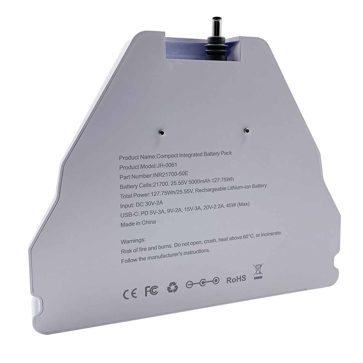 Starlink Mini Battery Pack Compact Integrated Battery Pack Input DC 30V-2A USB-C PD 5V-3A 9V-2A 15V-3A 20V-2.2A 45W(Max)