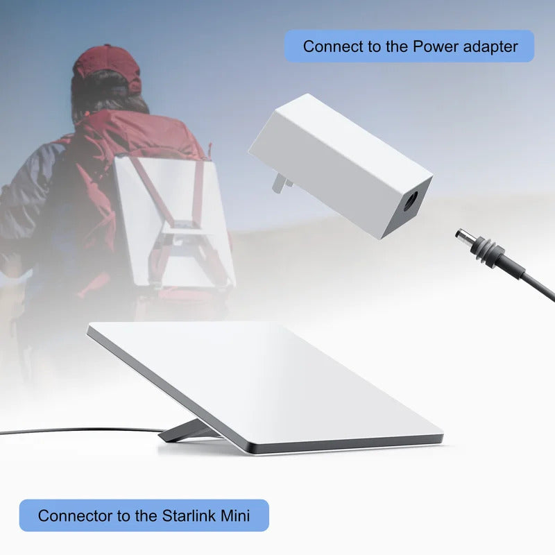 Starlink Mini DC Power Charging Cable | Waterproof 18AWG DC to DC Power Cord (5.5 * 2.1mm) | Plug and Play Adapter