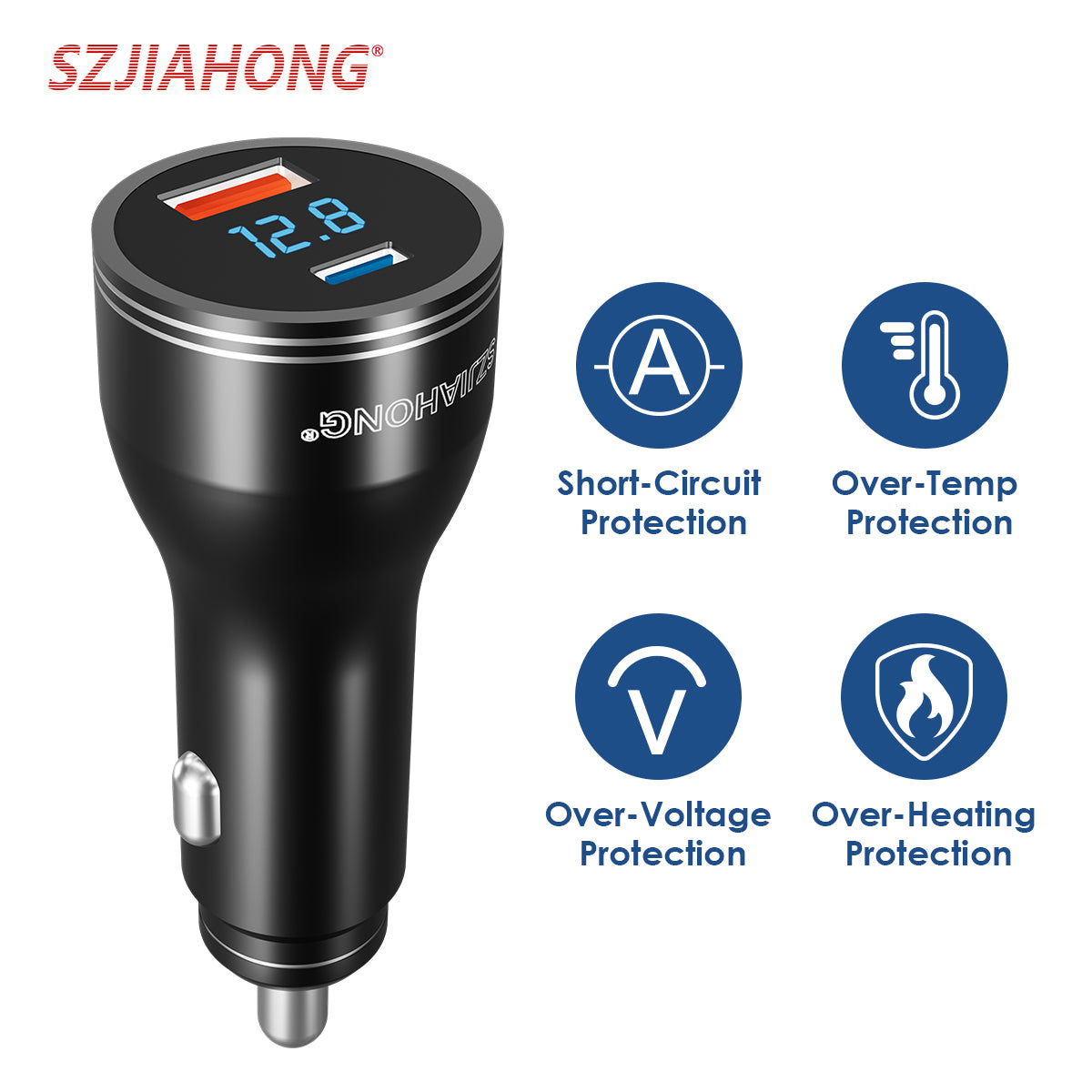 Super Fast PD165W Car Charger Set | Cigarette Lighter Fast Charger for Android, Laptops, MacBook, iPad, iPhone, Samsung, Xiaomi, Huawei