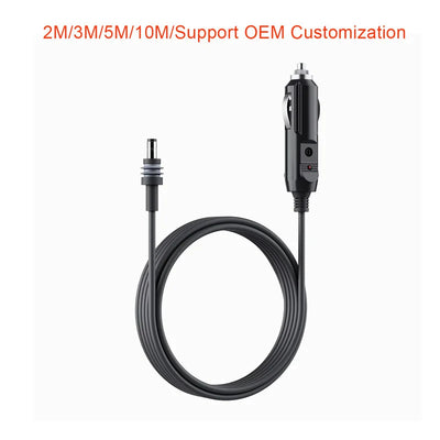 StarLink Mini Car Charger to DC Power Cable | 12V-24V Adapter | 18AWG Waterproof Cable with Cigarette Lighter Plug