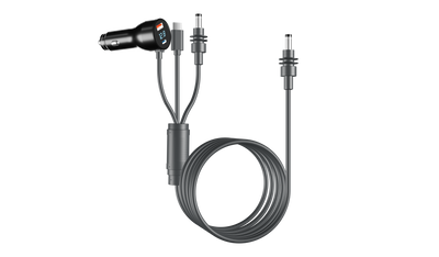 3 - in - 1 Starlink Mini Compatible Cable – Multi - Interface Car Charger with Voltage Display