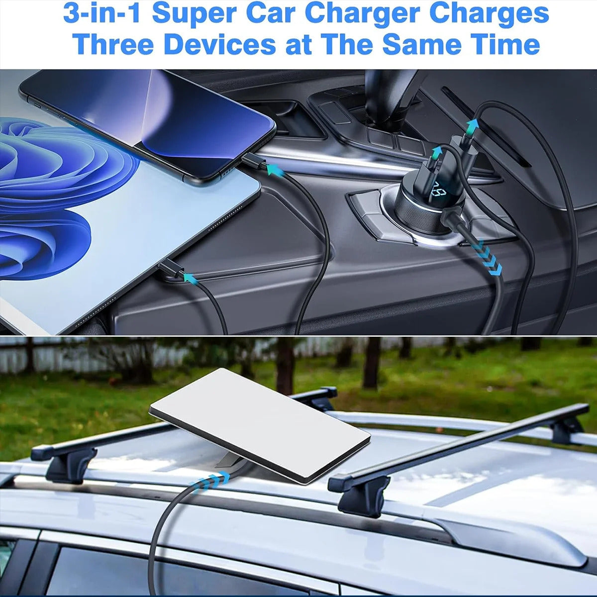 Starlink Mini Digital Car Charger Power Cable with USB and USB - C - All - in - One Mobile Charging Solution
