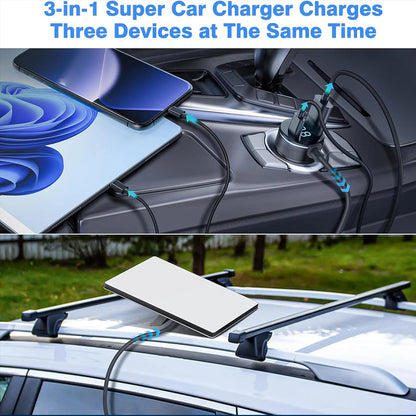 Starlink Mini Digital Car Charger Power Cable with USB and USB - C - All - in - One Mobile Charging Solution