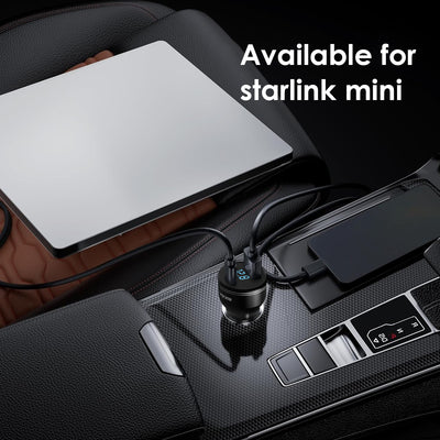 Super Fast PD165W Car Charger Set | Cigarette Lighter Fast Charger for Android, Laptops, MacBook, iPad, iPhone, Samsung, Xiaomi, Huawei