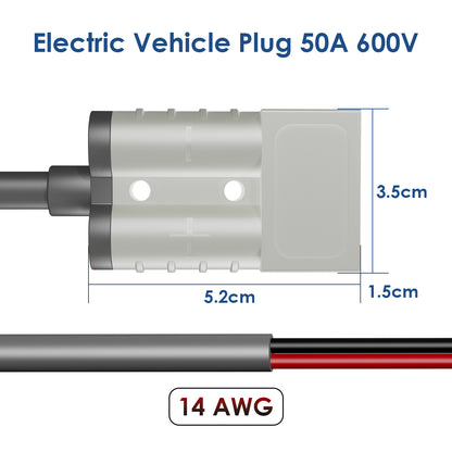 Power Supply Cord with DC Plug and Custom Connector - Durable and Flexible