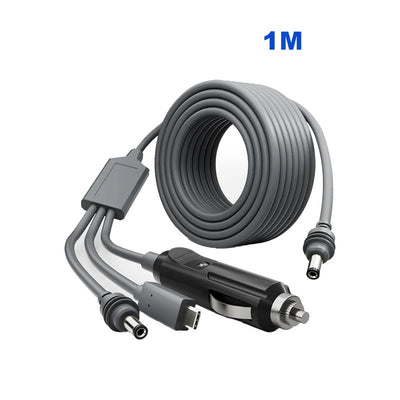 For Starlink Mini 3-in-1 DC Power Cable | Waterproof Extension Cord with USB-C, Cigarette Lighter Plug, and DC Male