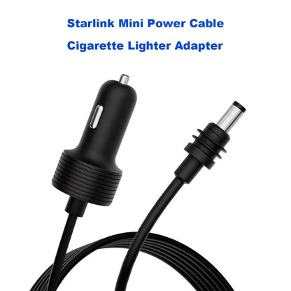 tarlink Mini Power Cable with Cigarette Lighter Adapter to DC Power Plug | 12V-24V Car Charger | Compatible with Starlink Mini DC Plug