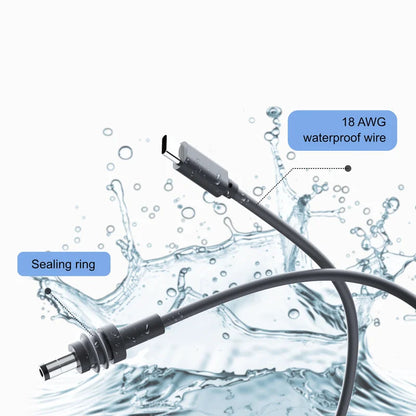 Starlink Mini USB C to DC Power Cable | 100W Waterproof 18AWG Charging Cord for Starlink Mini SpaceX Dish Antenna