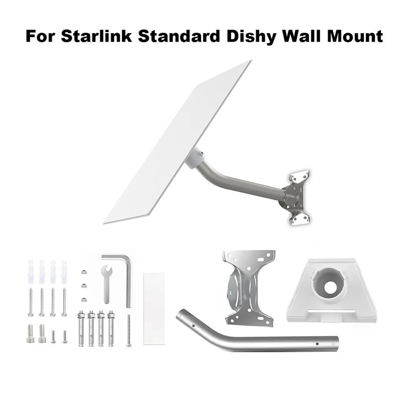 Starlink Gen 3 Roof & Wall Mount Kit | Adjustable Pipe Adapter for Starlink Standard Dishy
