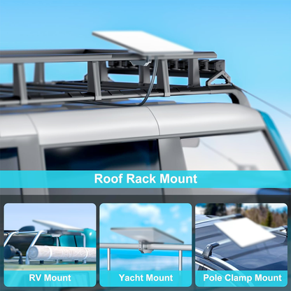 Starlink Mini RV Roof Rack Mount - Secure & Versatile Installation Solution!