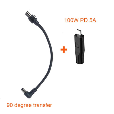 Starlink Mini Ethernet DC Power Cable with USB C to DC Adapter | Compatible with 100W PD 20V Power Supply | Charging Cord