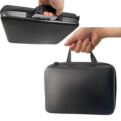 Starlink Mini Travel Case | Portable Handbag with Carbon Fiber PU Fabric | Waterproof Hard Carrying Case for Satellite Antenna