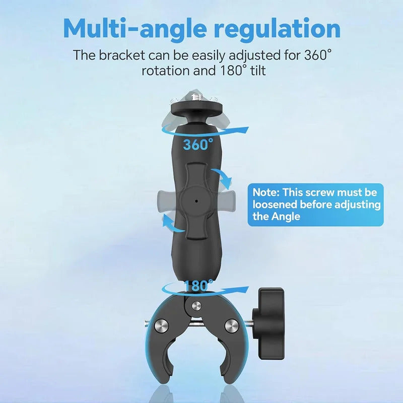 Starlink Mini Mounting Clamp | Adjustable 1/4 Screw Adapter for RV/Yacht/Camper/Guardrails