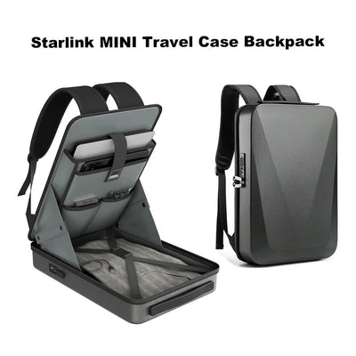 Starlink Mini Case Travel Bag | Waterproof Anti-theft Backpack with TSA Lock & Charging Ports | Large Capacity for Starlink Accessories
