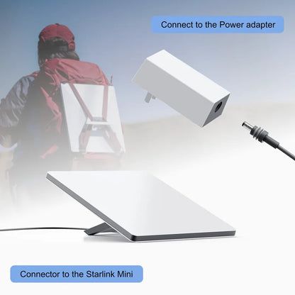 Starlink Mini DC Power Charging Cable | Waterproof 18AWG DC to DC Power Cord (5.5 * 2.1mm) | Plug and Play Adapter