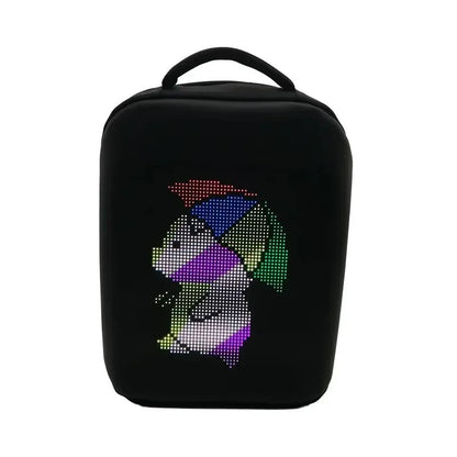 LED Advertising Backpack for Starlink Mini | Waterproof Outdoor Storage Bag with Charging Ports & TSA Lock | Hard Carrying Case for Accessories