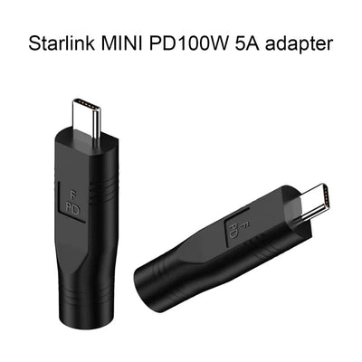 Starlink Mini Ethernet DC Power Cable with USB C to DC Adapter | Compatible with 100W PD 20V Power Supply | Charging Cord
